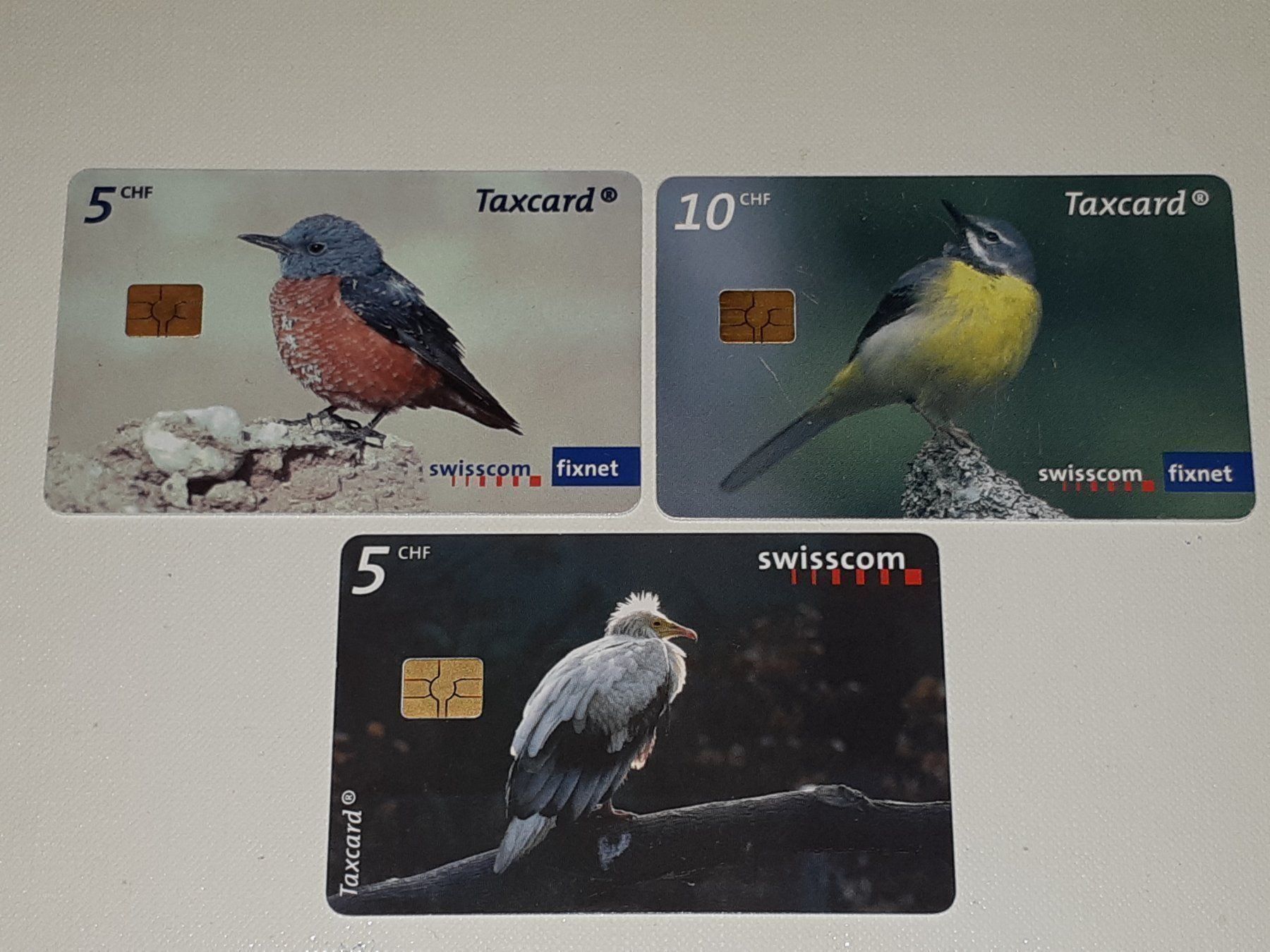 Schede telefoniche: 3xTaxcards "Schweiz"Vögel" – Usato da Oberiberg venduto da DeepBlue999 1