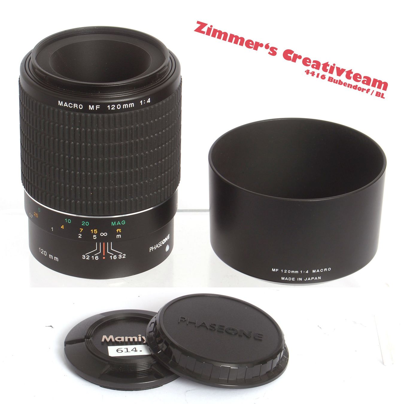 Phase One Objektive: Phase One 120mm f4 Macro MF + Geli/Deckel – Gebraucht aus Bubendorf von zimmers_creativteam 1