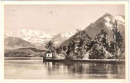 THUNERSEE mit NIESEN & BLÜMLISALP (im Sommer) ca. 1925