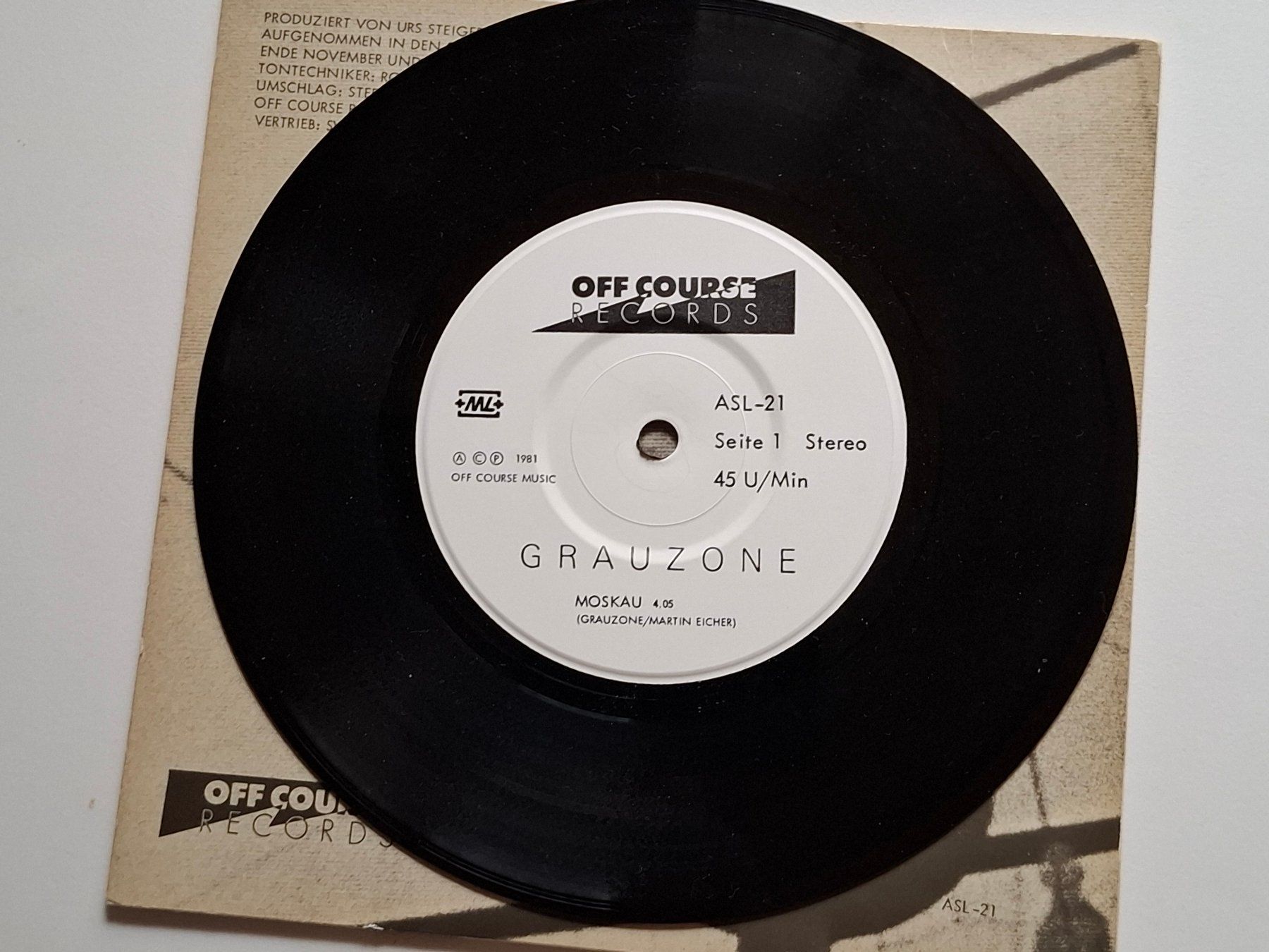 Dischi in vinile: Grauzone, moskau (1.Press. 1981, Off Course Records, Insert) – Usato da Derendingen venduto da Masterhall 5