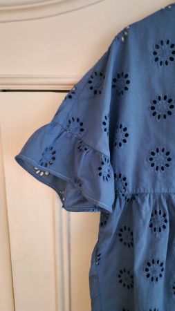 Sommer Bluse mit Lochstickerei, La Camicia