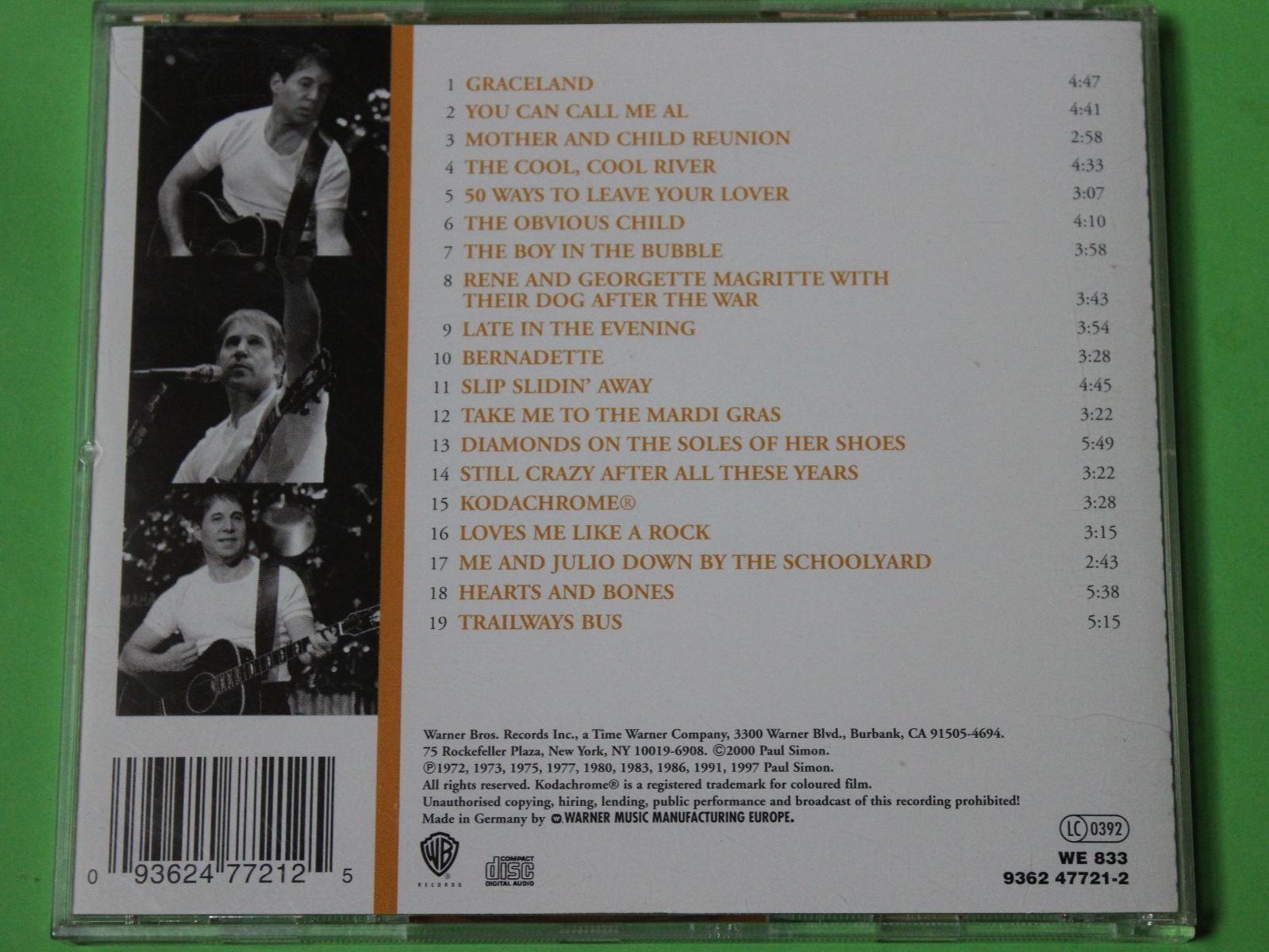 CDs: Paul Simon - Greatest Hits CD – Gebraucht aus Tübach von JamesStone 6