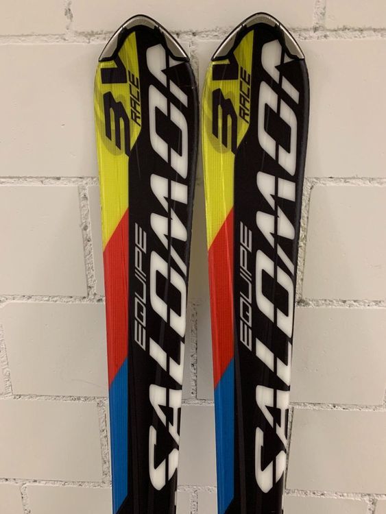 mini ski salomon shortkart RECONDITIONNE - Mini Ski Salomon Shortkart + Fixations