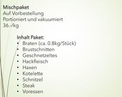 Kalbfleisch Mischpaket