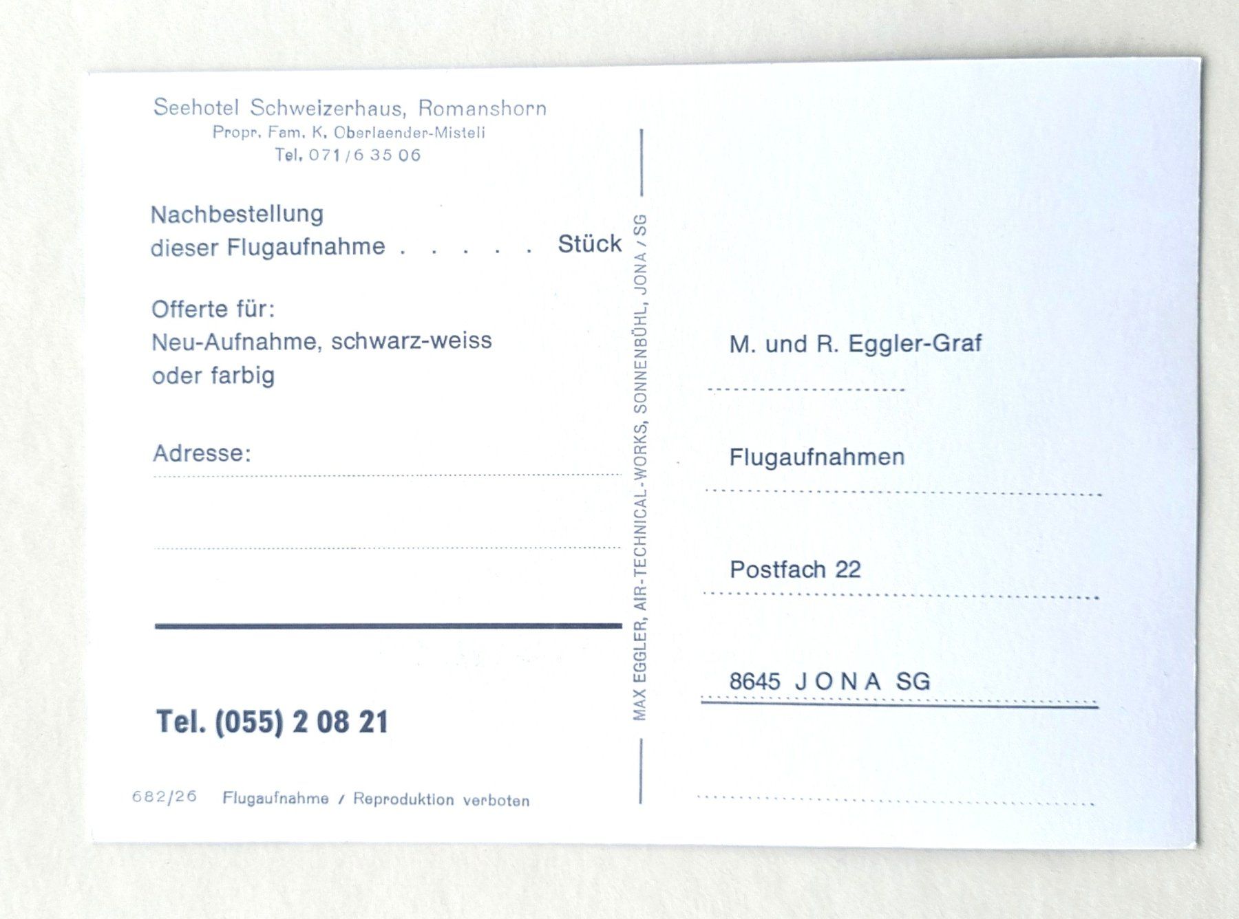 Cartoline postali: Romanshorn - Seehotel Schweizerhaus - Strassenbahn – Usato da Rothrist venduto da RROENK 1