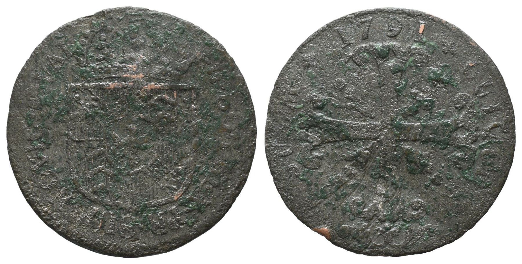 Tutti le monete: Neuenburg Halbbatzen 1791  /2150 – Usato da Trimbach venduto da Solothurn1