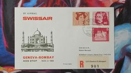 CL36 Enveloppe + Timbre Suisse - Theme Aviation 1969