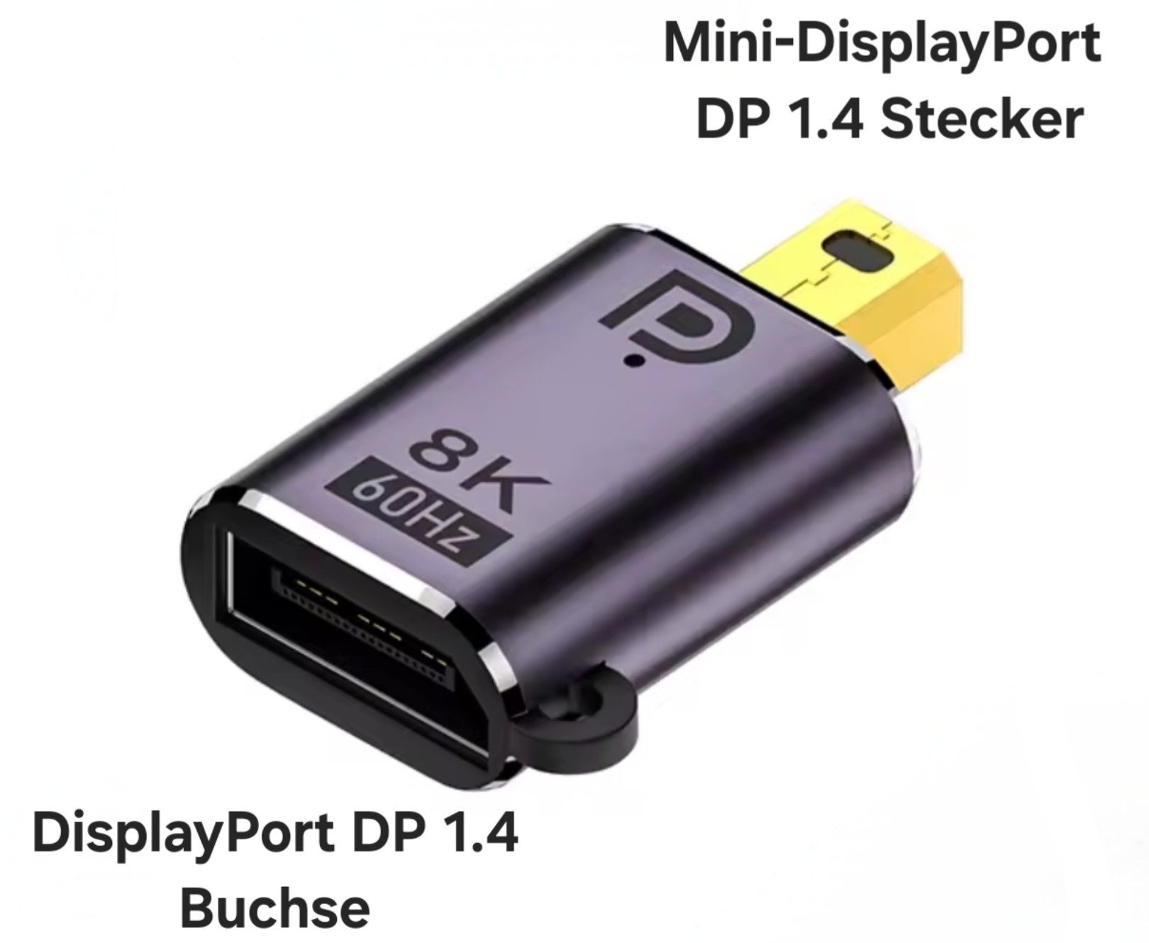 Adattatori: Mini DisplayPort auf DisplayPort Adapter / DP1.4 / CHF 12.85 – Nuovo e nell'imballaggio originale da Uster venduto da -FPS- 1