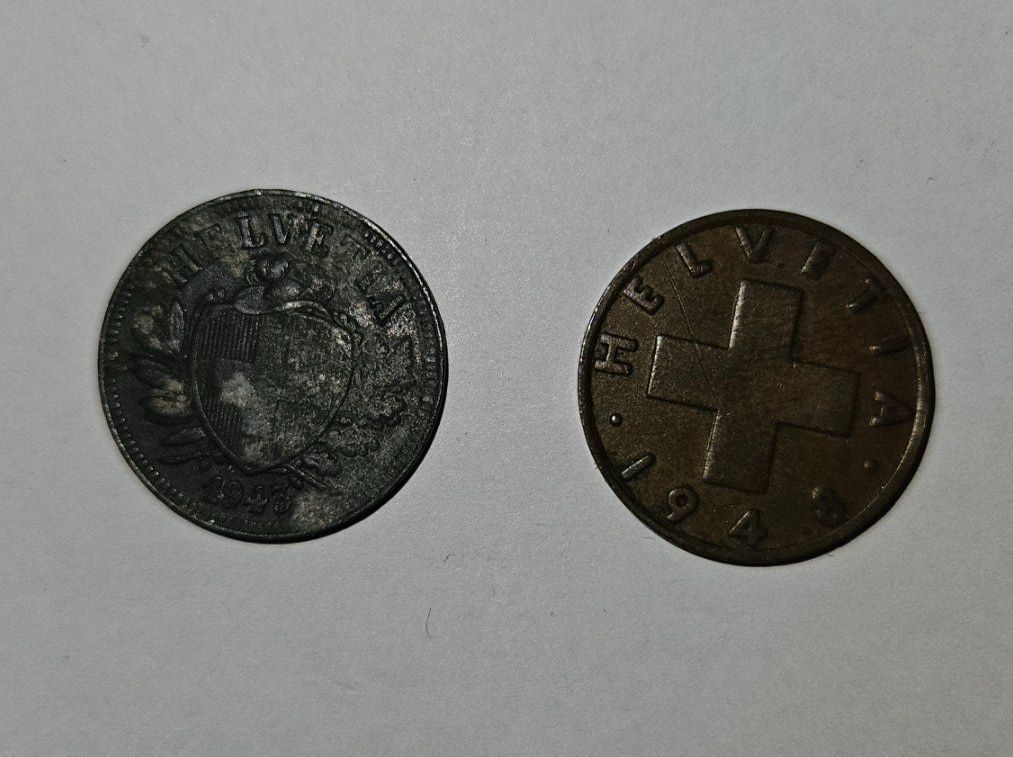 Tutti le monete: 2 Rappen 1943/1948 – Usato da Trachslau venduto da Daniel12766