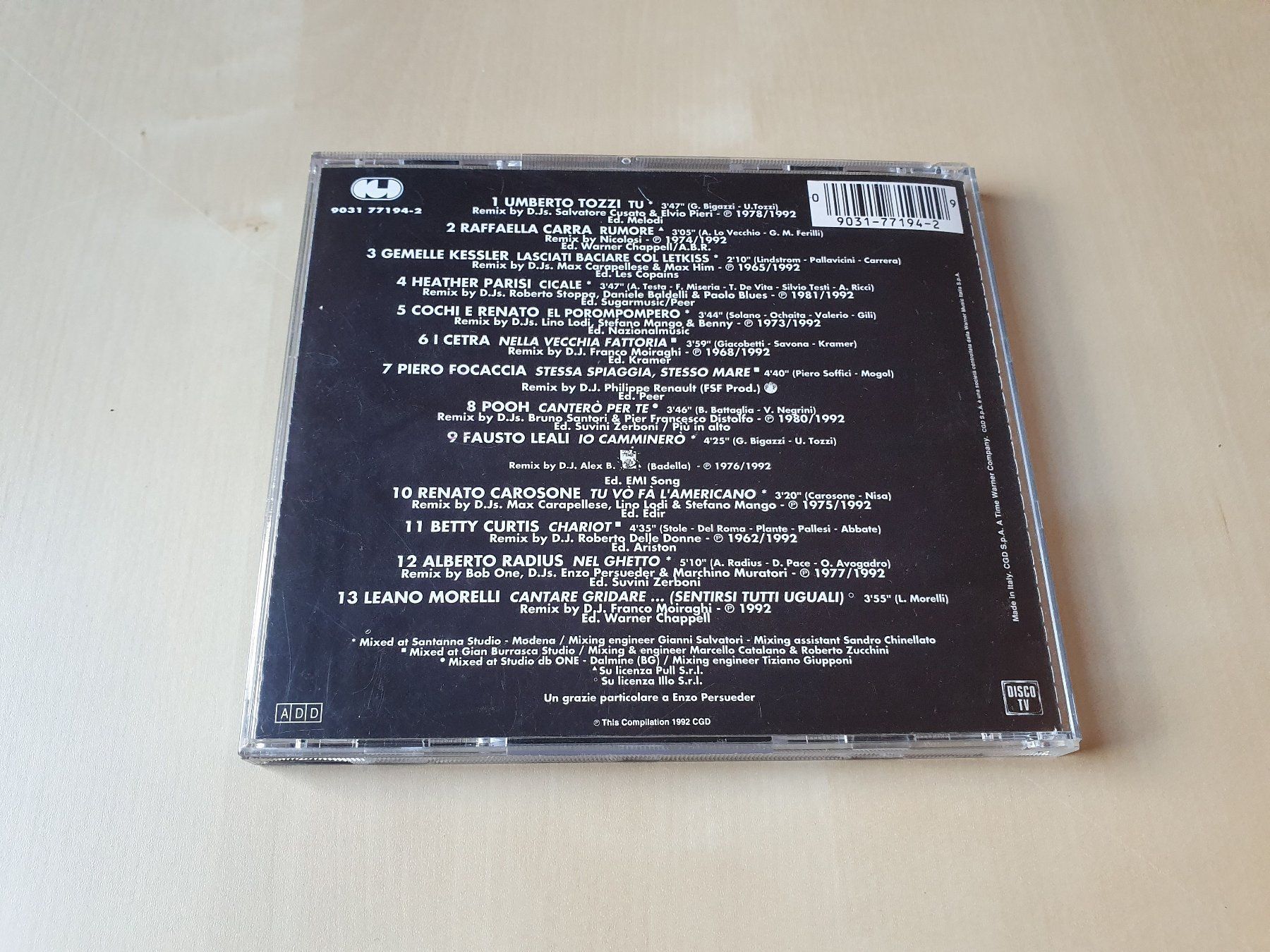 CD: Italian Remix 2 – Usato da Stansstad venduto da collectorsshop 1