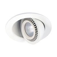 LED Einbaustrahler, Weiss, 3000K, 9 cm Ø