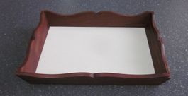 Kleines rustikales Vintage Holztablett, Serviertablett