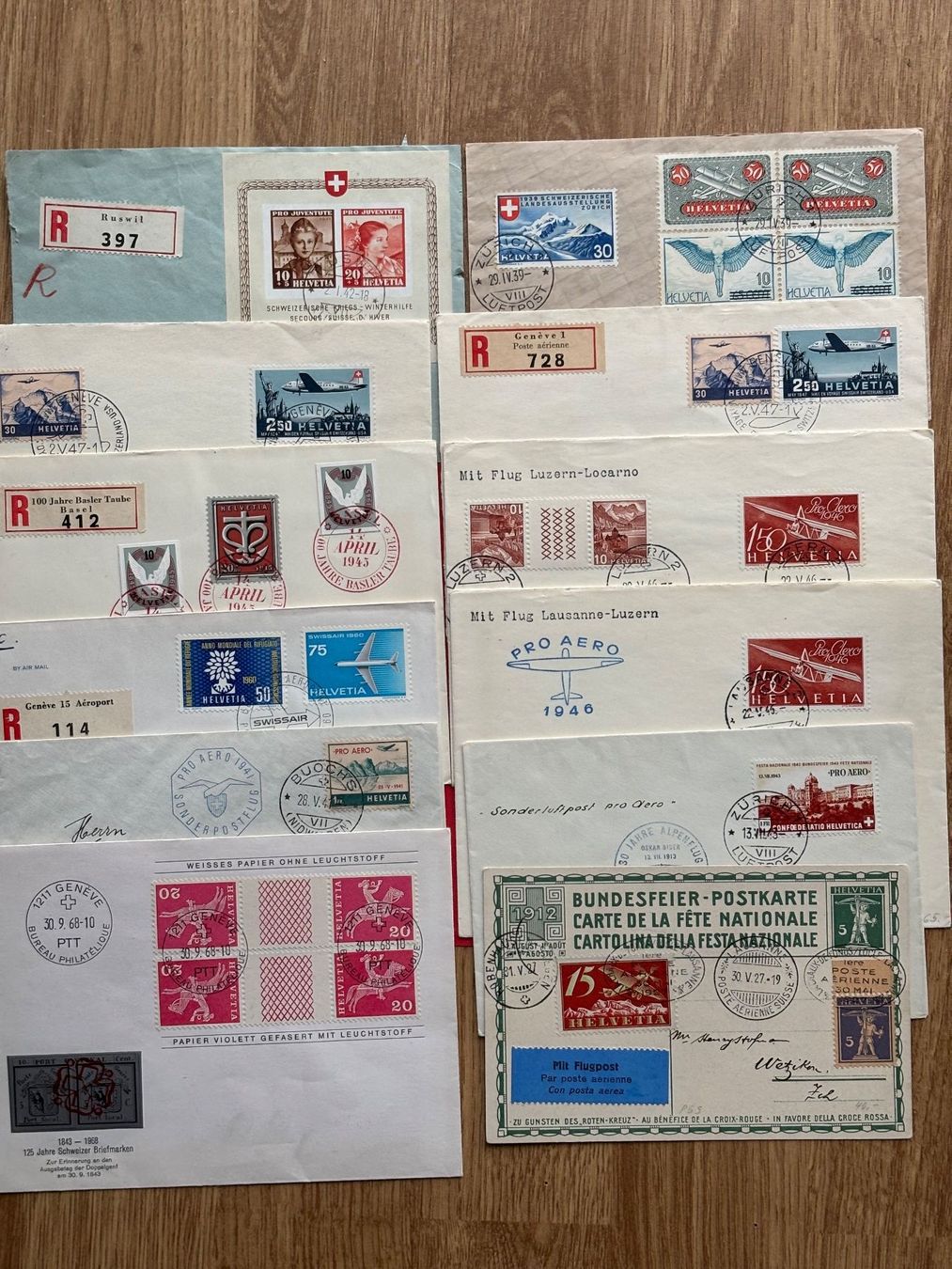 Tutti i francobolli: Kleine Briefmarkensammlung – Usato da Kriens venduto da Schweinsforelle