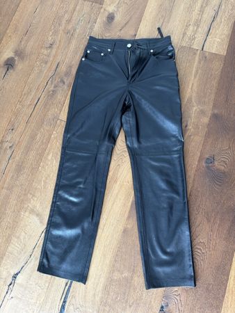 Nanushka trousers faux leather black size XS new condition