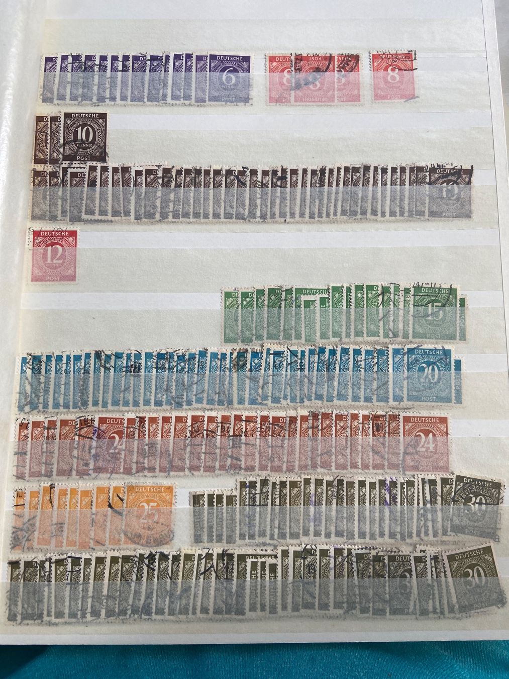 Tutti i francobolli: Stamp Collection Diverse Germany 6 pages – Usato da Collex venduto da RCXGJ 4