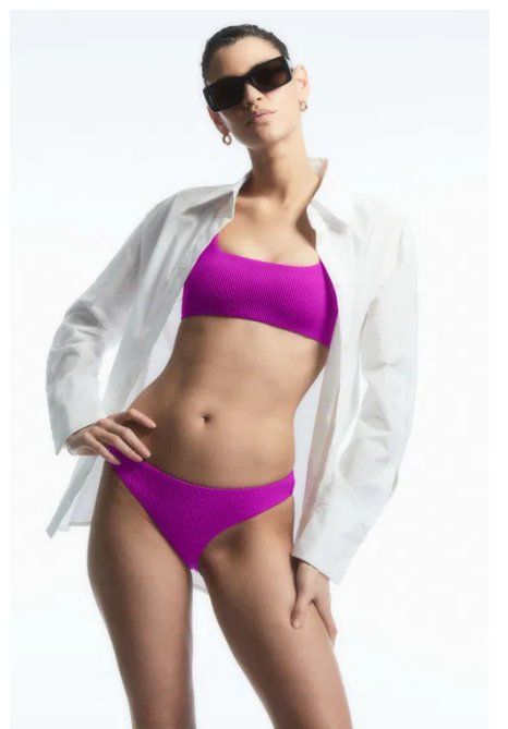 Cos Costumi da bagno & Bikini: Square-Neck Ribbed Bikini  - Neuf avec étiquette – Nuovo e nell'imballaggio originale da Genève venduto da luk_7x7s