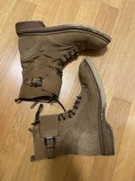 Julie Dee Lederboots / Schnürstiefel Gr. 41 – Braun
