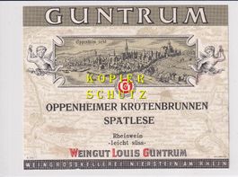 Etikette - Oppenheimer Krötenbrunnen Spätlese /bd