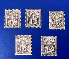 Serie Ziffermarken, z.T. Vollstempel, u.a. Z. Nr. 85