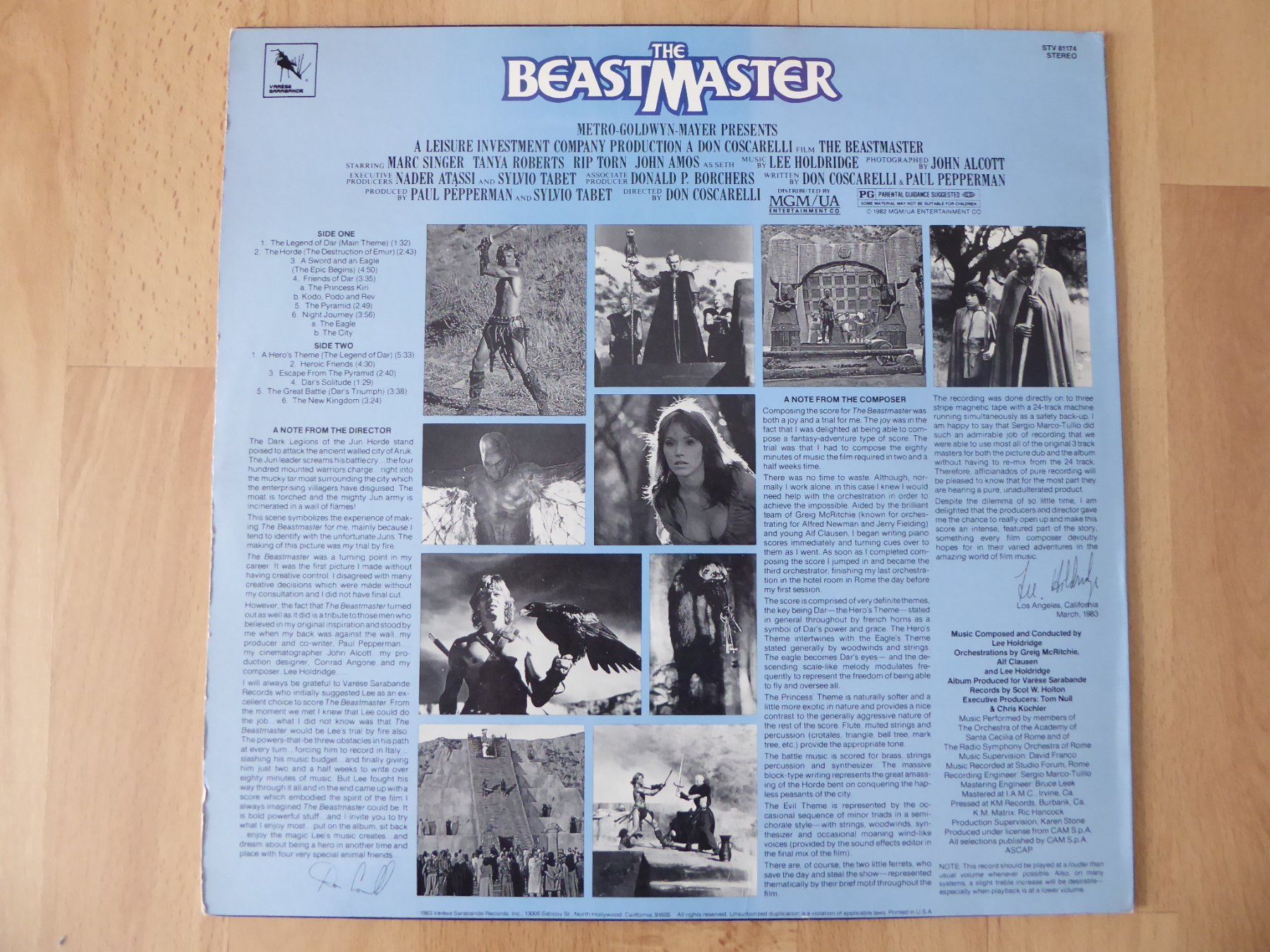 Schallplatten: The Beastmaster (Soundtrack) – Gebraucht aus Aeugst am Albis von Drayprescot 1