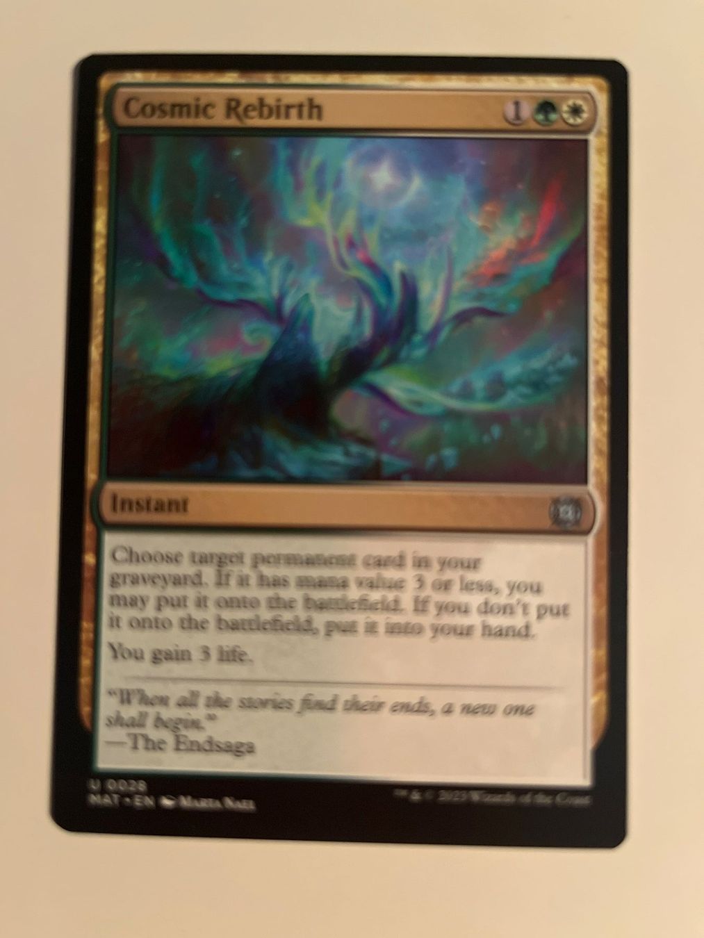 Magic The Gathering Carte collezionabili: 1 x Cosmic Rebirth - Magic: The Gathering - MtG – Usato da Kriens venduto da Shadi1980