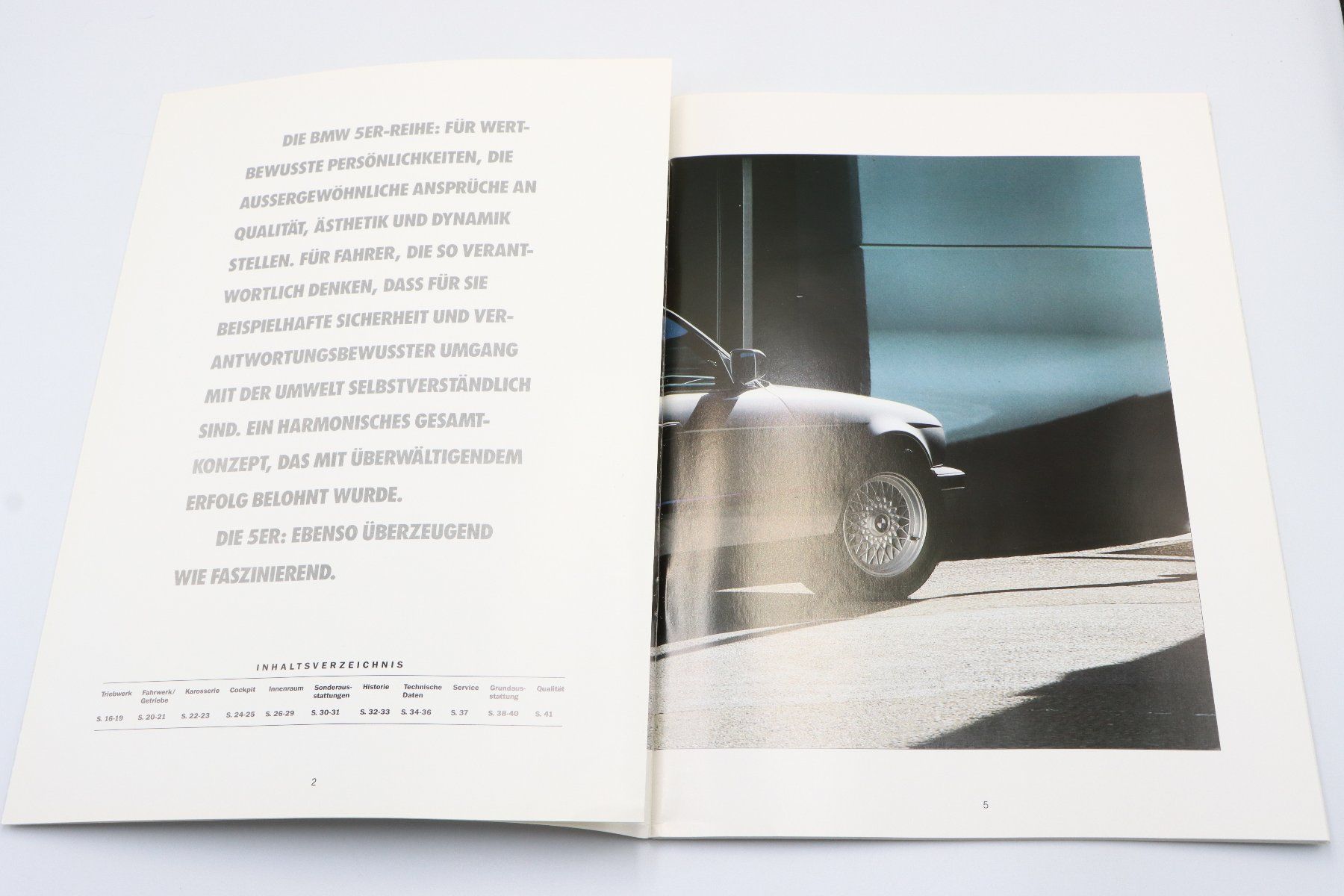 BMW Dokumente: BMW 5er 1990 Prospekt – Gebraucht aus Bühl b.Aarberg von Collectorpassions 2