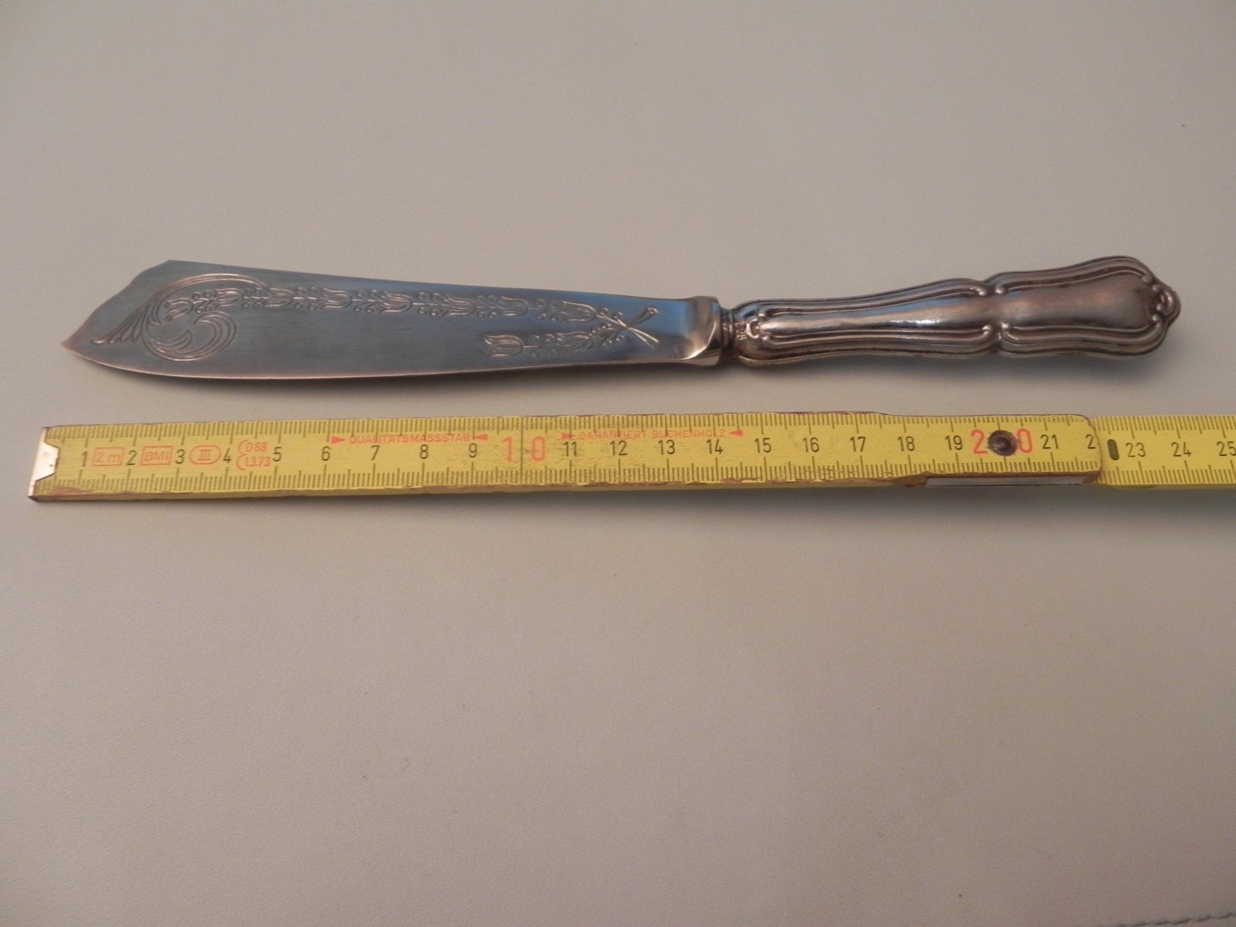 Posate: altes 800er Silber-Kuchenmesser / Messer – Usato da Minusio venduto da Lory64 9