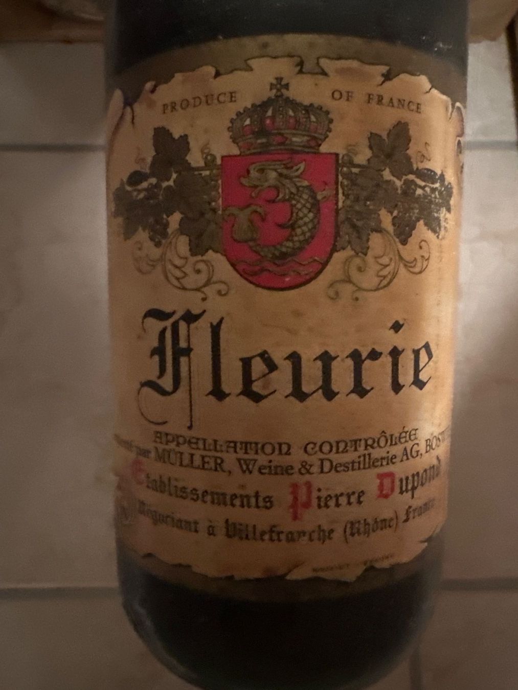 Vino: Rotwein Fleurie 1987 – Usato da Steinhausen venduto da Murano8 1