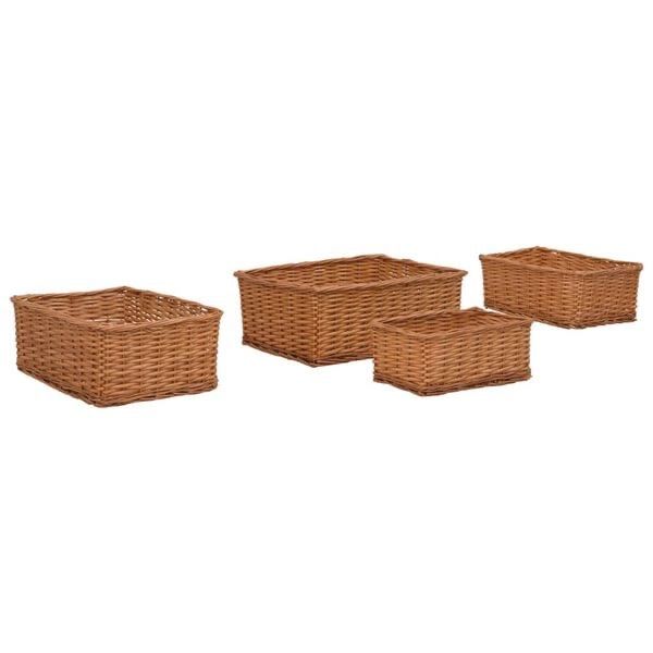 Sonstiges für Haushalt & Wohnen: Ensemble de paniers gigognes 4 pcs Marron Saule – Neu und originalverpackt aus Palézieux von bantouklan1