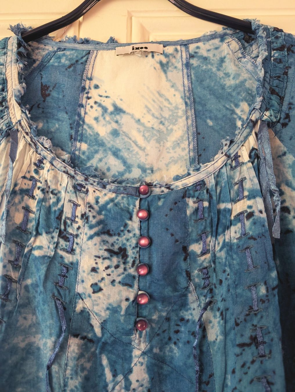 Vestiti: IXOO : Robe/Tunique batik blanche/bleue M-L – Nuovo (secondo la descrizione) da Petit-Lancy venduto da lilycerise 1