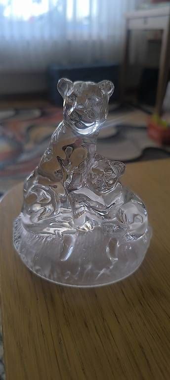 Statuette: Glas Figur löwe mit junge  – Usato da Therwil venduto da Izo2901 1