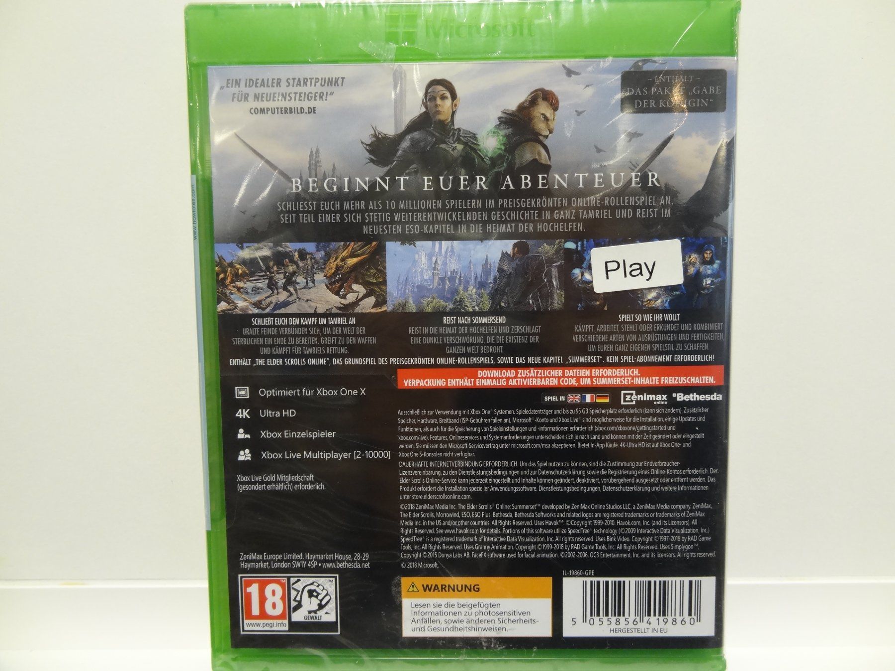 Sony Giochi: Elder Scrolls Online - Summerset (Xbox One) – Nuovo e nell'imballaggio originale da luzern venduto da musicandart 1