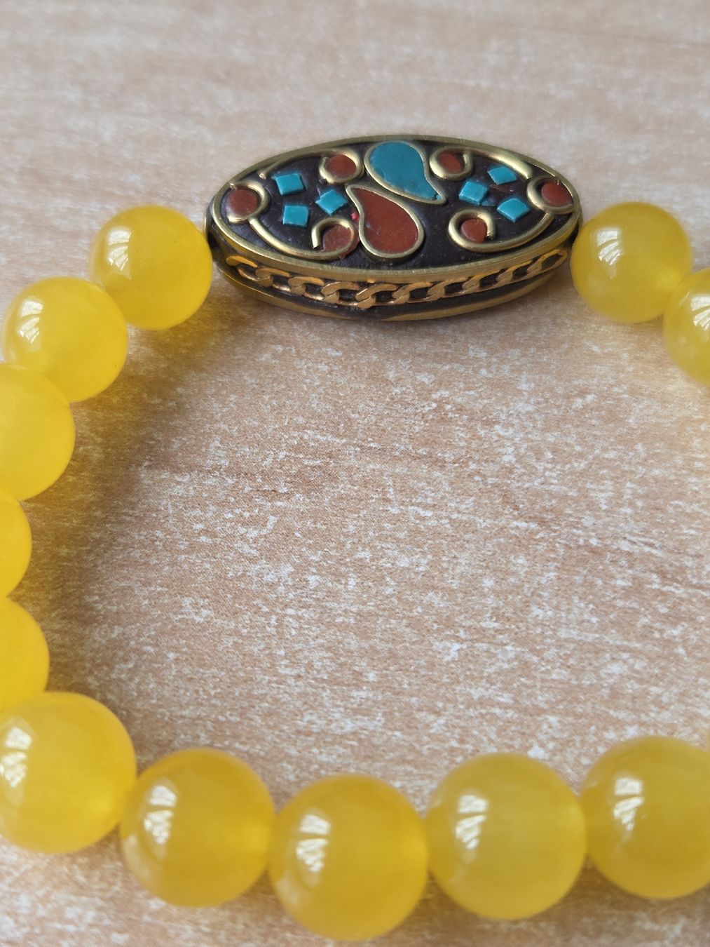 Armbänder & -reifen: Gelbes Jadestein Elastarmband Neu 17cm – Neu (gemäss Beschreibung) aus Winterthur von katzen07 1