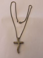 Kette mit Kreuz Anhänger Silber guter Zustand
