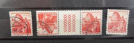 1938 Schweiz 20 un- und gestempelt