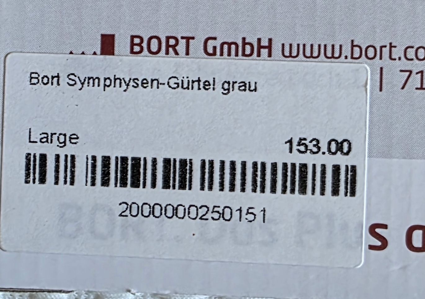 Bort Attrezzature mediche: bort Symphysen Gürtel Grösse L – Usato da Suhr venduto da Design_by_Debi 1