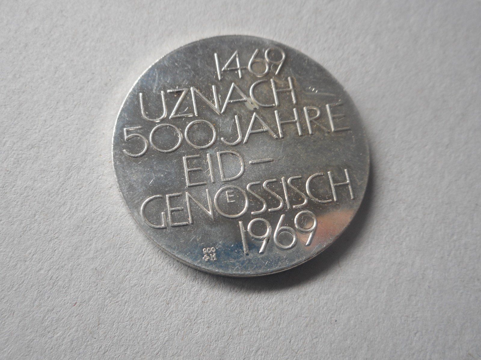 Medaglie: 1969 silber  Uznach 500 Jahre Eidgenossenschaft – Nuovo (secondo la descrizione) da Kriegstetten venduto da pizlad2010 1