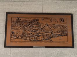 Geätzte Kupferplatte, Bild, Schaffhausen, Matthäus Merian