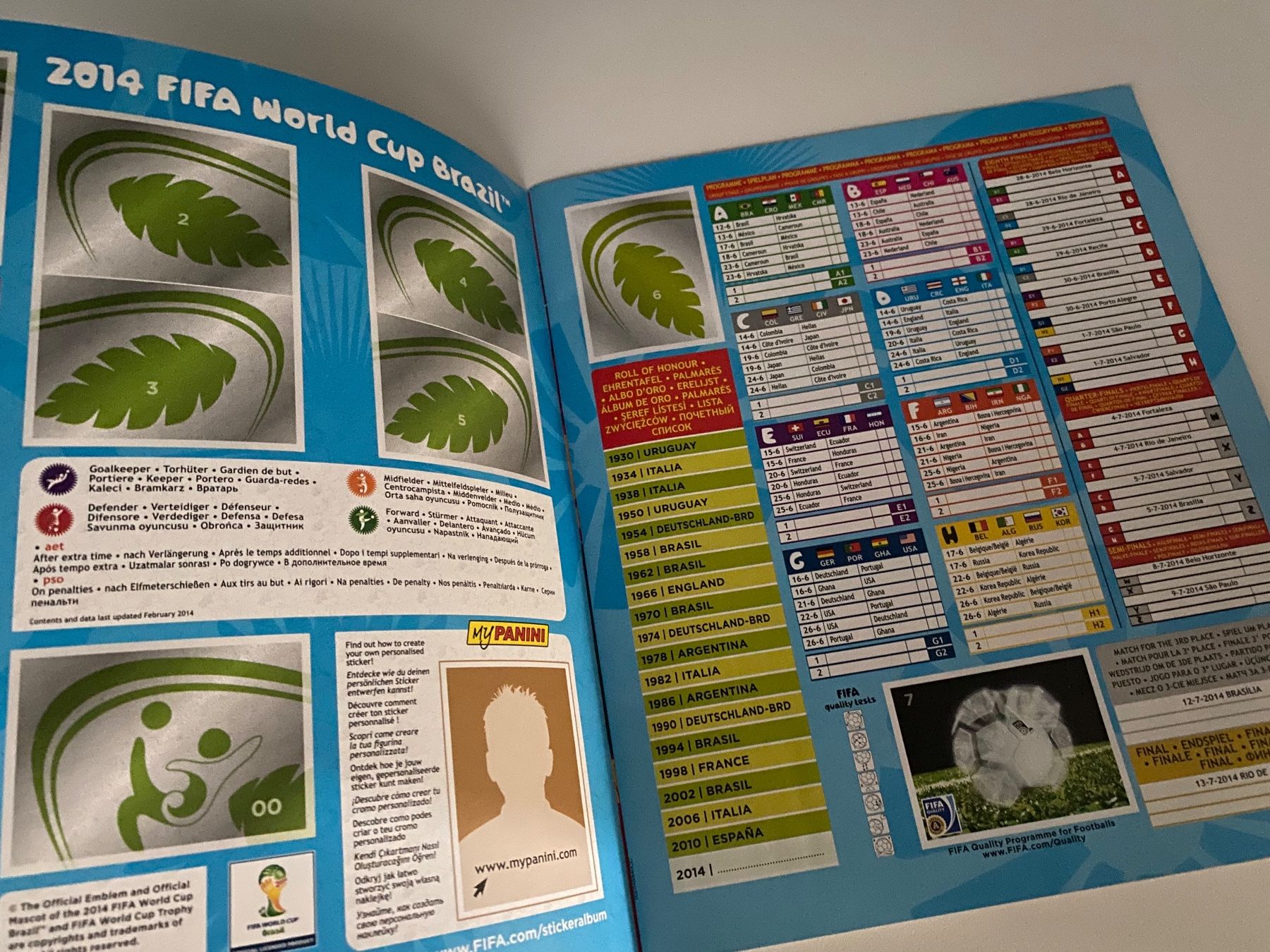 Panini Album: Panini Leeralbum WM 2014 Version Tschechien & Slowakei – Usato da Hergiswil LU venduto da FcMalkov 1