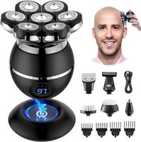 Glatzen Rasierer Elektrisch 7D Kopfrasierer Herren Set