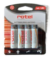 4 Stück ROTEL Alkaline Batterien AA LR6 Neu&OVP!