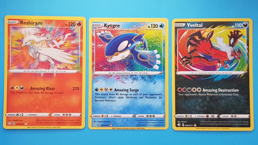 Reshiram, Kyogre, Yveltal – Amazing Rares – Shining Fates (D'occasion ...