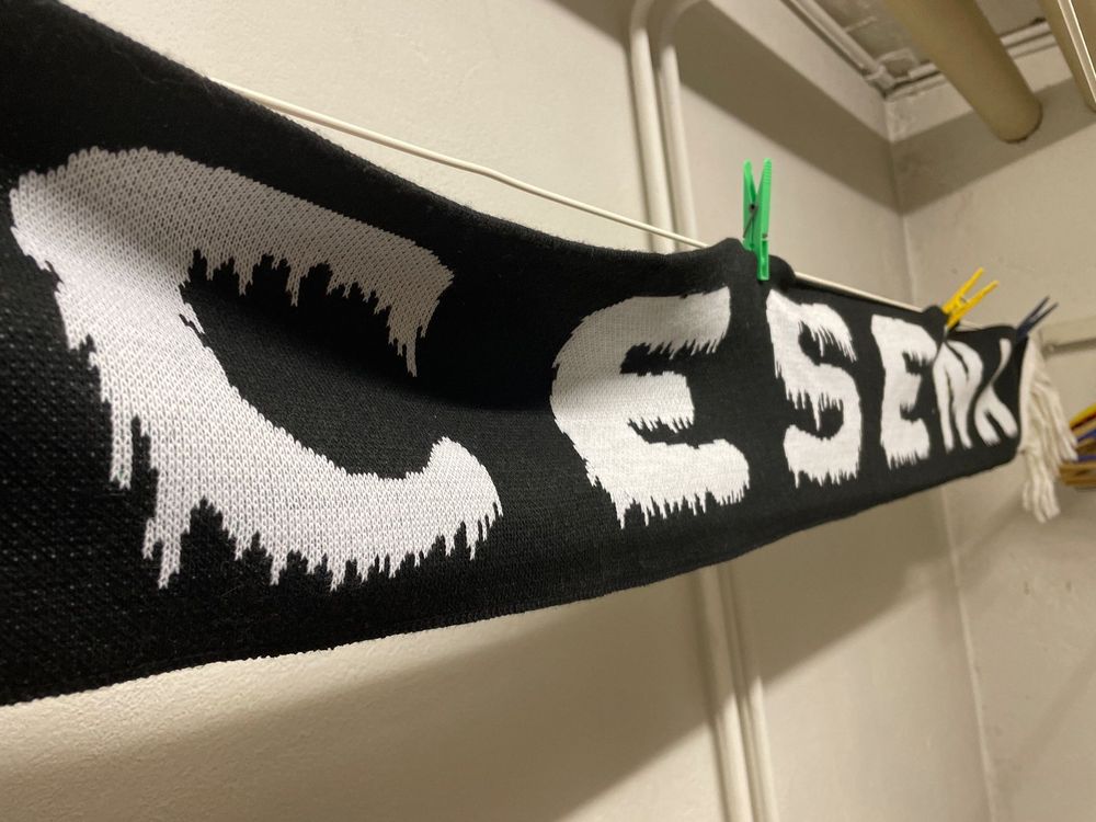 Very Old Rare Forza AS Roma FC Football Scarf Bufanda Sciarpa