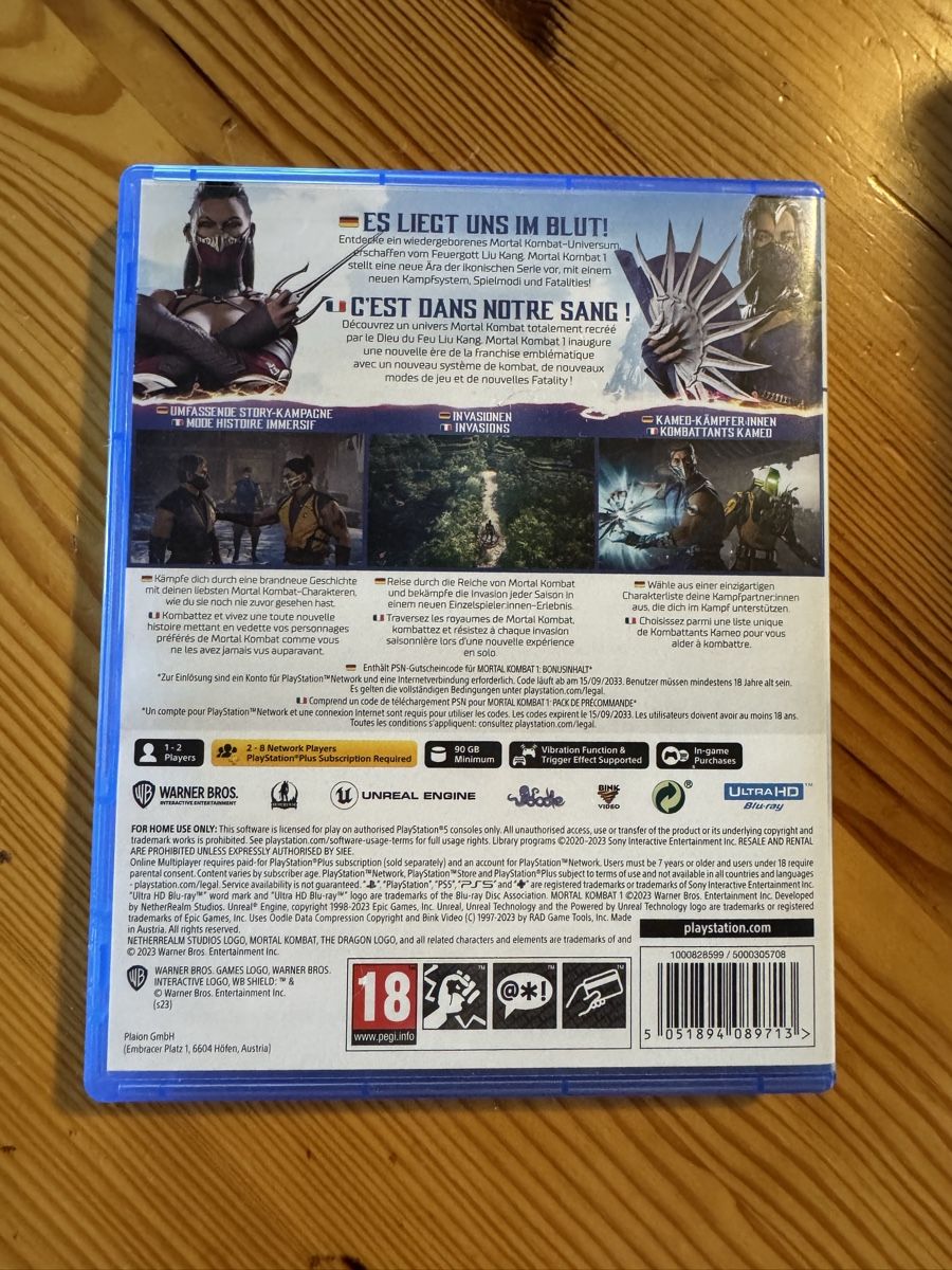 Sony Jeux: Mortal Kombat 1, PS5 – D'occasion à Schwerzenbach par nik_bcj2 1