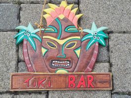 Tiki Bar / Bar / Schild / Deko / Holz / 30cm