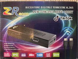 ZR GOOD RICEVITORE DIGITALE TERRESTRE H.265DVB-T2H.265 HEVC 