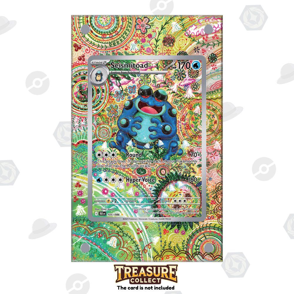 Pokémon Carte collezionabili: Seismitoad 105/086 - Pokémon Extended Artwork Display Case – Nuovo e nell'imballaggio originale da Canobbio venduto da TreasureCollect