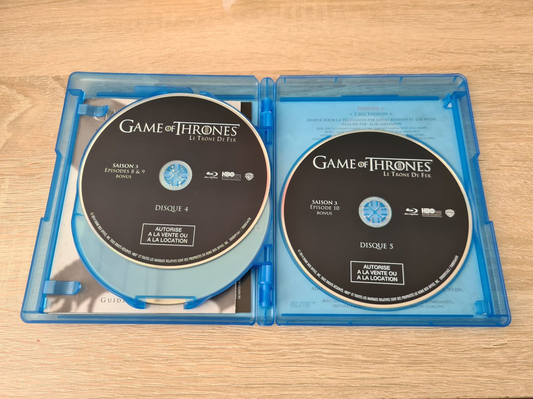 Tutti i DVDs: Game Of Thrones Saison 3 (5 Disk) - Blu-ray – Usato da Carouge GE venduto da Franllo 5