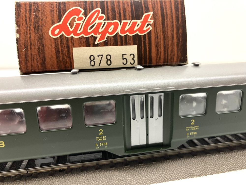 Liliput 878 53= Leichtstahlwagen SBB B 5756 2. Klasse (Neu (gemäss ...