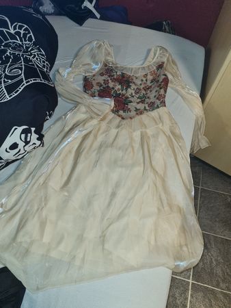 Vintage Kleid mit Blumenmuster, Grösse Asian L, Top Zustand!